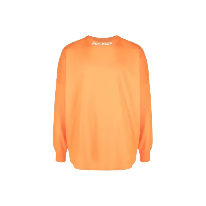 PALM ANGELS Classic Logo Over Long Sleeve T Shirt-0
