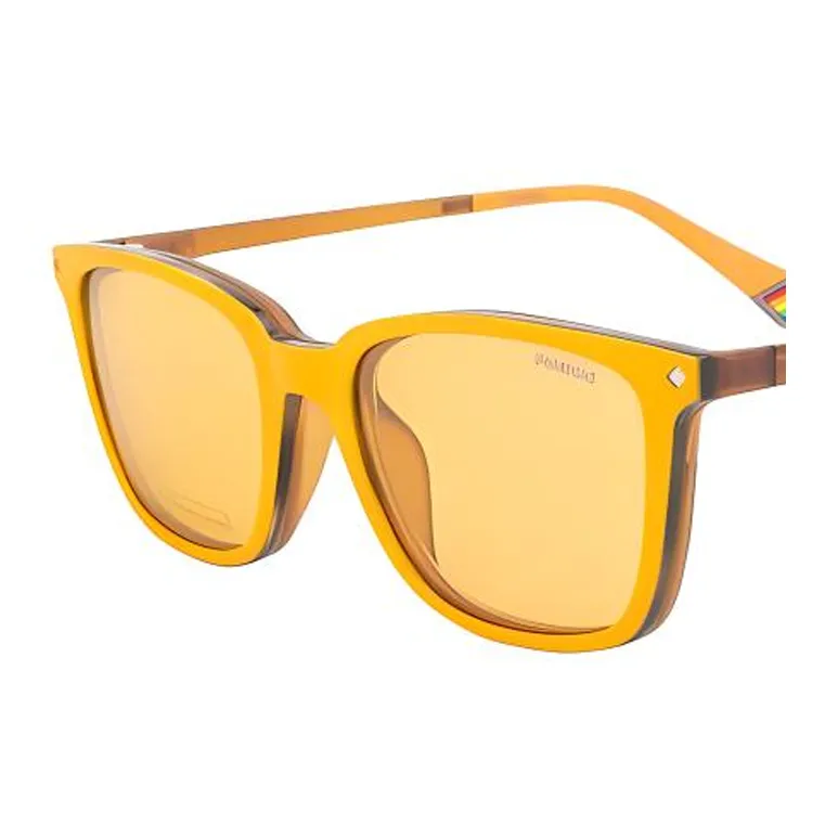 Polaroid Injection Molded Square Sunglasses Unisex Yellow-2