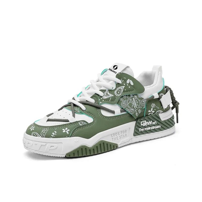 SOURCE Non slip Lightweight Low Top Skateboard Shoes Men's-1
