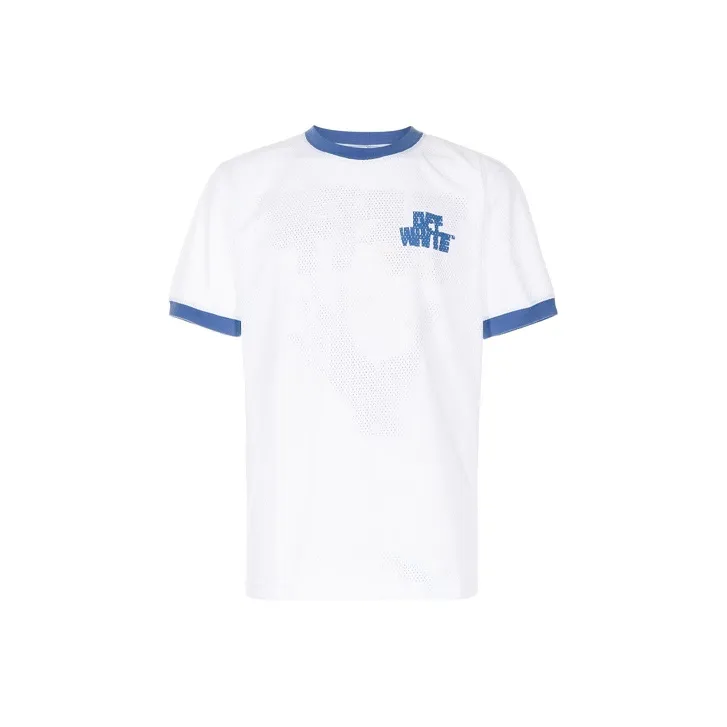 OFF WHITE Hand Offf Blue Trim Jersey-0