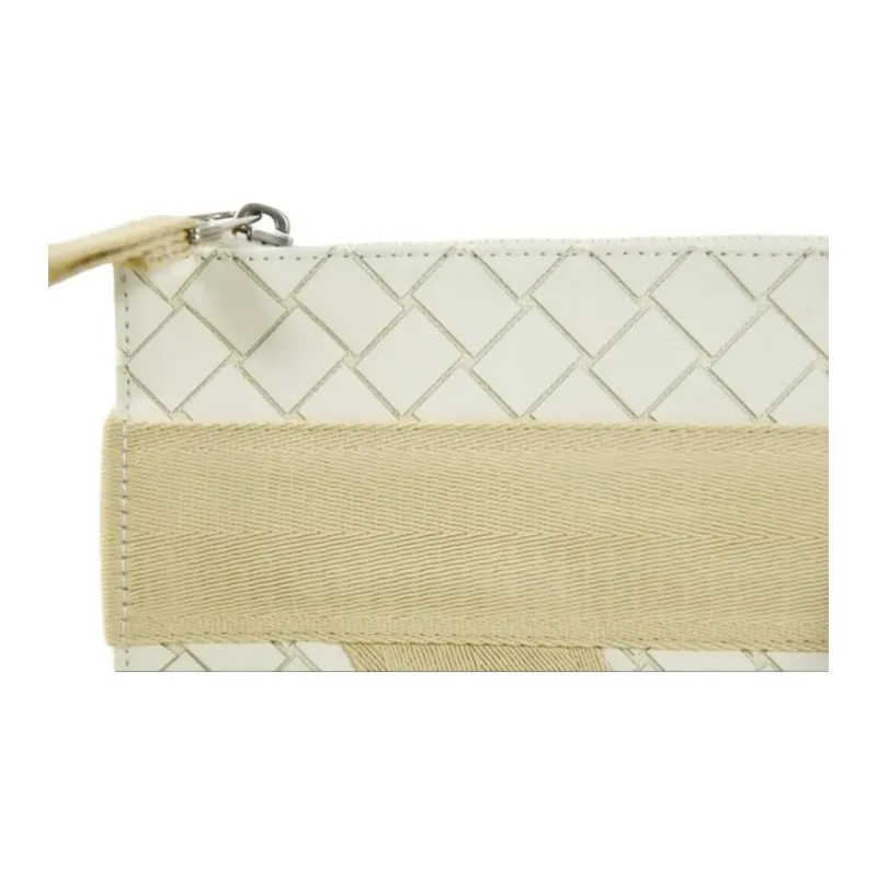 Bottega Veneta Intrecciato Cotton With Polyurethane Clutch Men's Beige-2
