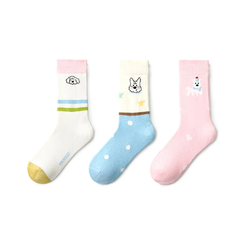 Primeet Mid Calf Socks Women's 5 Pack-3