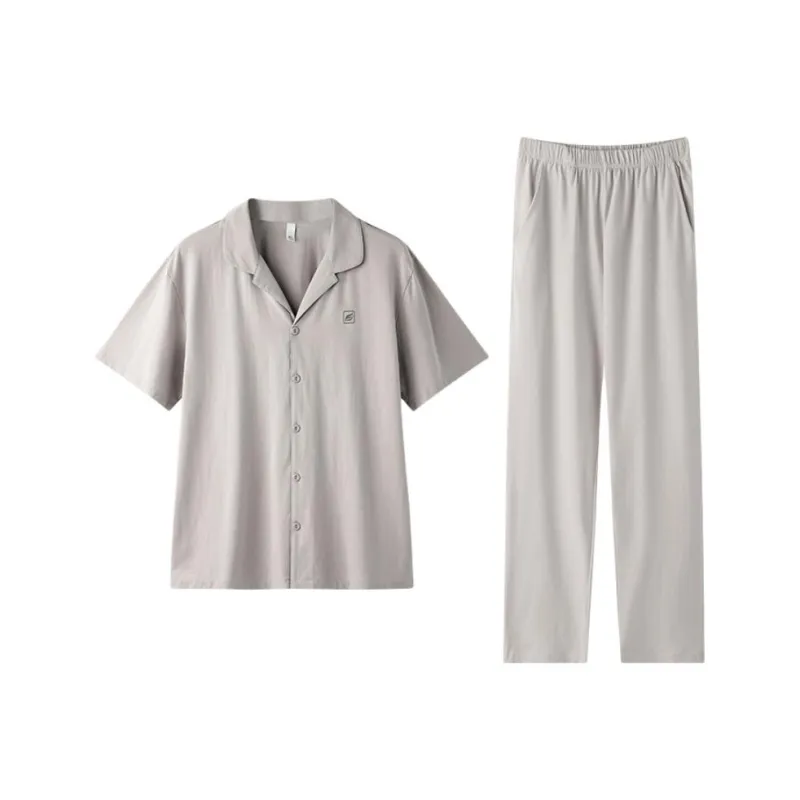 ZAO FU NIAO Pajama Set Men's Star Gray-0