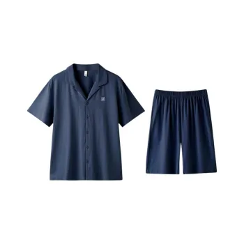 ZAO FU NIAO Pajama Set Men's Dark Blue