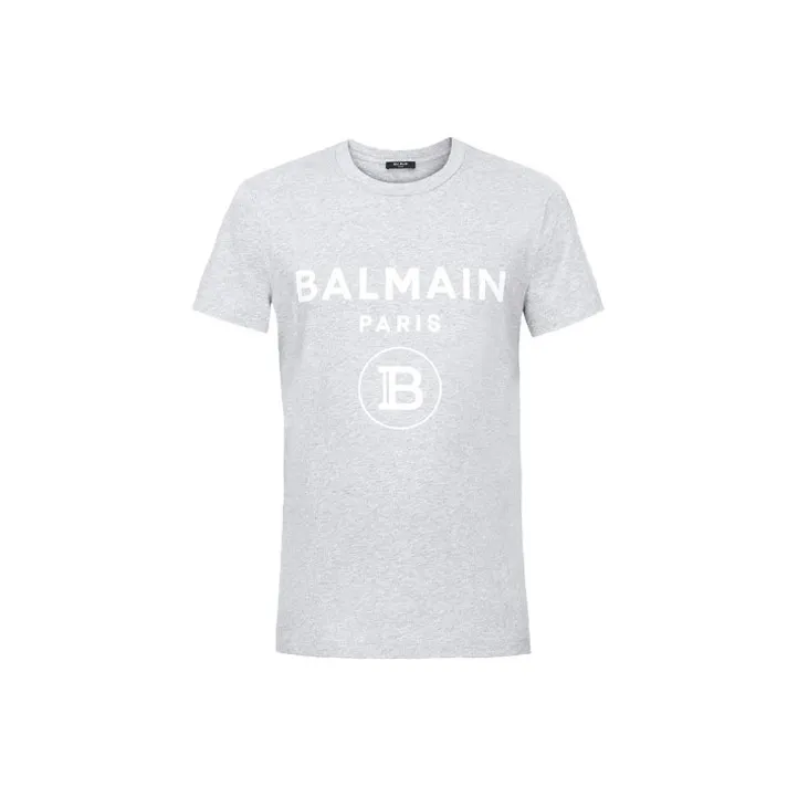 BALMAIN T-Shirts Men Gray-0