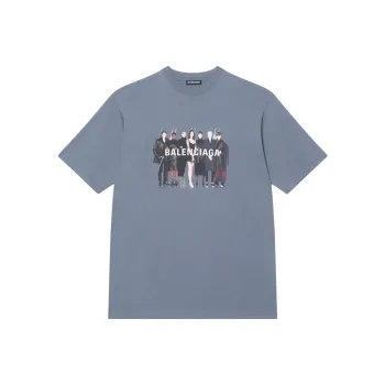 Balenciaga T Shirts Unisex Gray