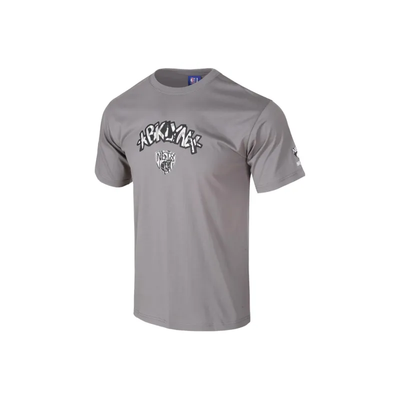 NBA Brooklyn Nets T Shirts Unisex Gray-0