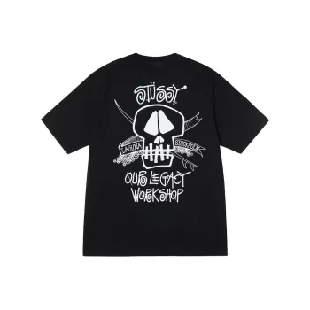 Stussy X Our Legacy Work Shop Surf Skull Pigment Dyed Tee
