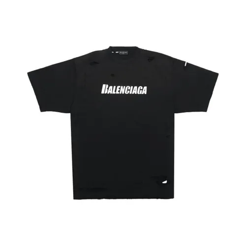 Balenciaga Caps Destroyed Flatground T shirt