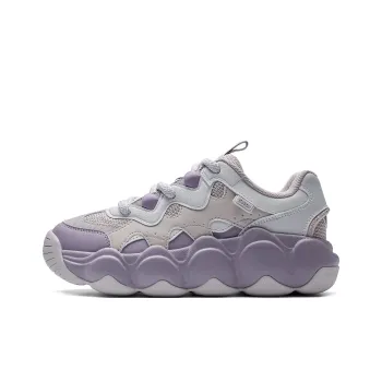 Kappa Back to Back Anti Slip Wear Resistant Low Top Chunky Sneakers Women's Purple