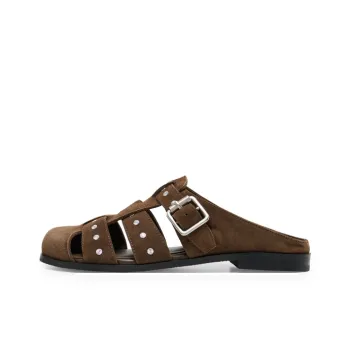 Lost In Echo Wrap toe Slippers Women's Dark Brown
