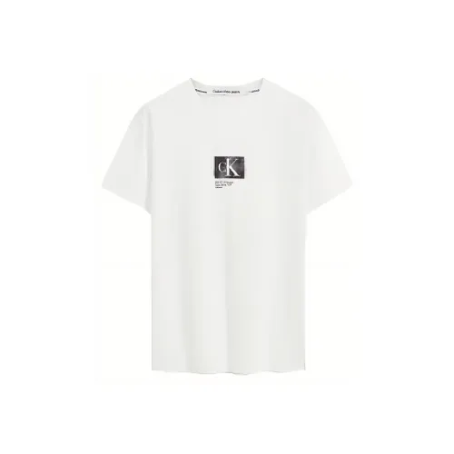 CALVIN KLEIN T-Shirt Men's Moon White