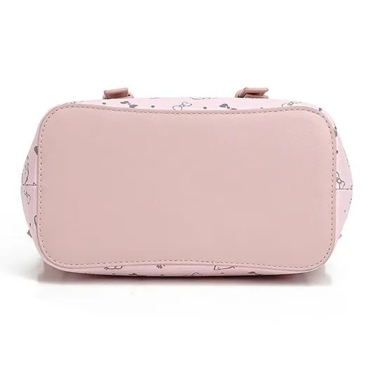 JANE KLAIN Synthetic Leather Backpack Regular Women's Cherry Blossom Pink/Apricot/Pink-14
