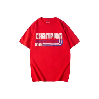 Champion T Shirt US Version Unisex Red