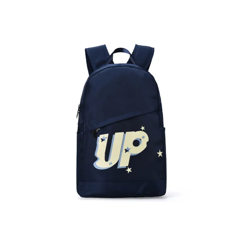 TURN UP Polyester Student Backpack Large Size Unisex Light Blue-9
