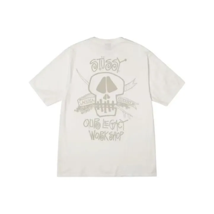 Stussy X Our Legacy Work Shop Surf Skull Pigment Dyed Tee-2