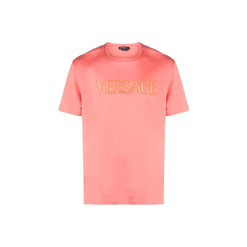 VERSACE T-Shirts Men Pink-0