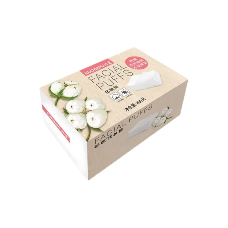 KOOBAPLUS Wet Compress Cotton, 100% Cotton Makeup Remover Pads Lightweight Beauty Tool 200 Pcs/Box-1