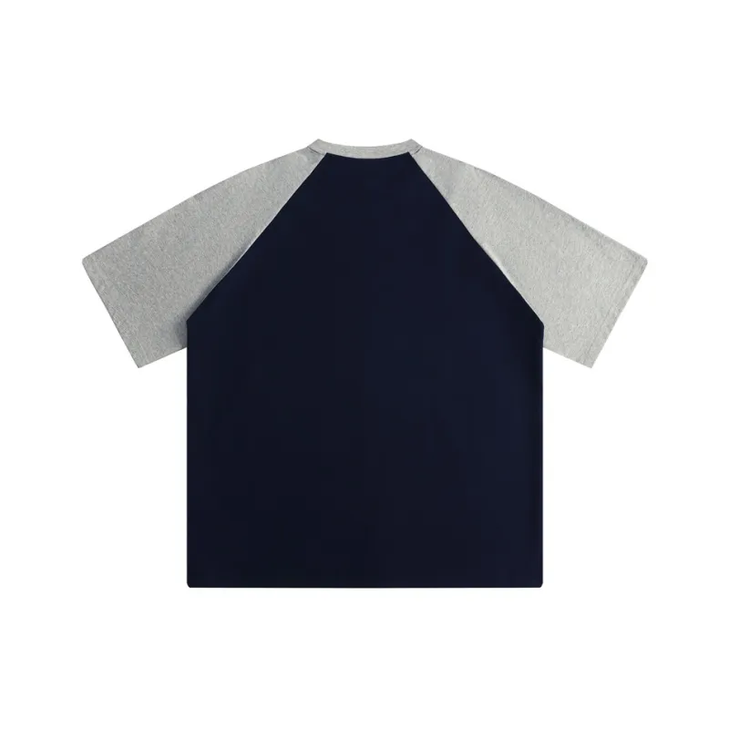 REDU T-Shirt Unisex White & Navy Blue Sleeves-9