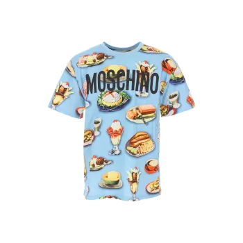 MOSCHINO T Shirts Men Blue