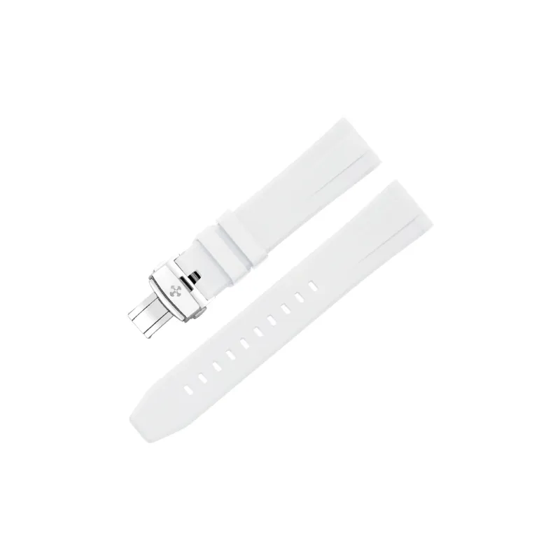 VAGENARI Flat Head One Size 18 19 20 21 22 23 24mm Extended Length, Compatibility Watch Band Fluoroelastomer Material-5