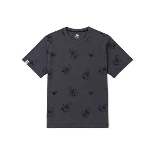 Banksy X Kappa Banksy T-Shirts Unisex Reinforced Steel Gray-1107