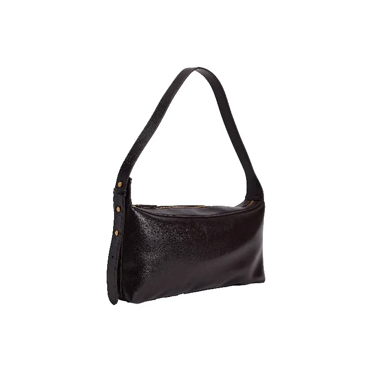 URBAN REVIVO Artificial Leather Shoulder Bag Medium Size Women's Dark Red Brown-1