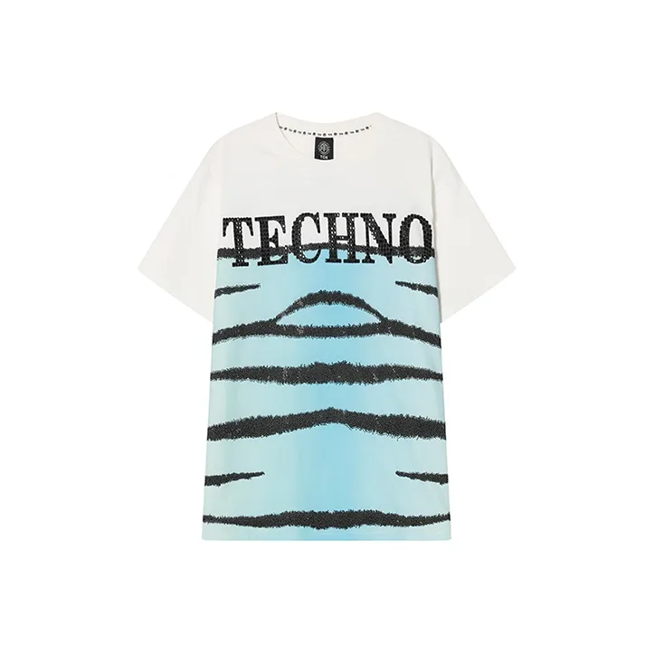 TCH T Shirts Unisex White With Black Logo-0