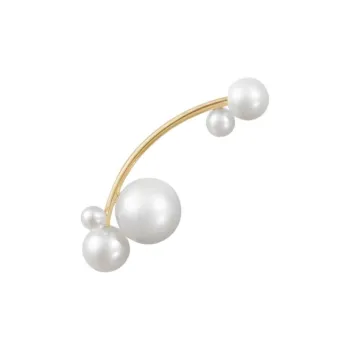 Sophie Bille Brahe 14K Recycled Yellow Gold Stellari Freshwater Pearl Earring