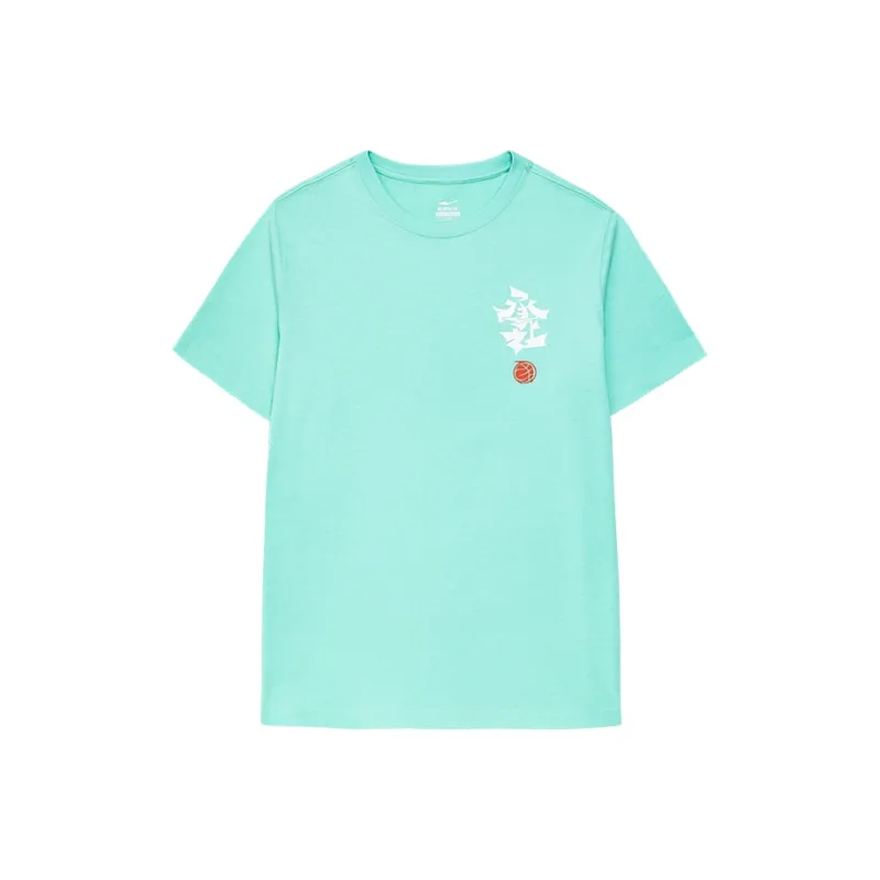 Erke Jianghu Series T Shirts Men Ice Cream Green-0