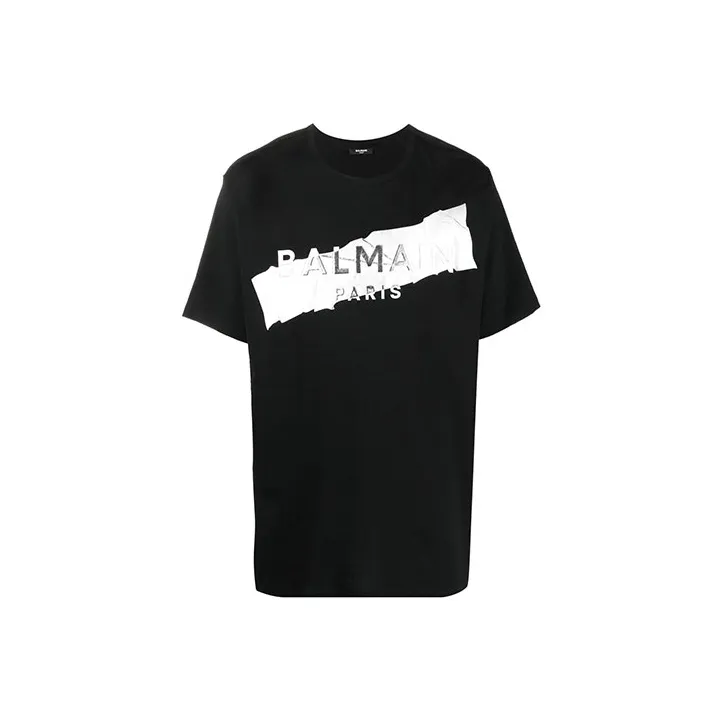 BALMAIN Embossed Logo T Shirt-0