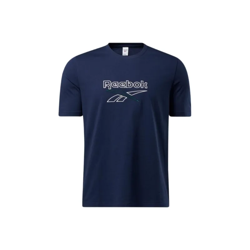 Reebok Set-in Sleeve T-Shirt Unisex Navy Blue-0