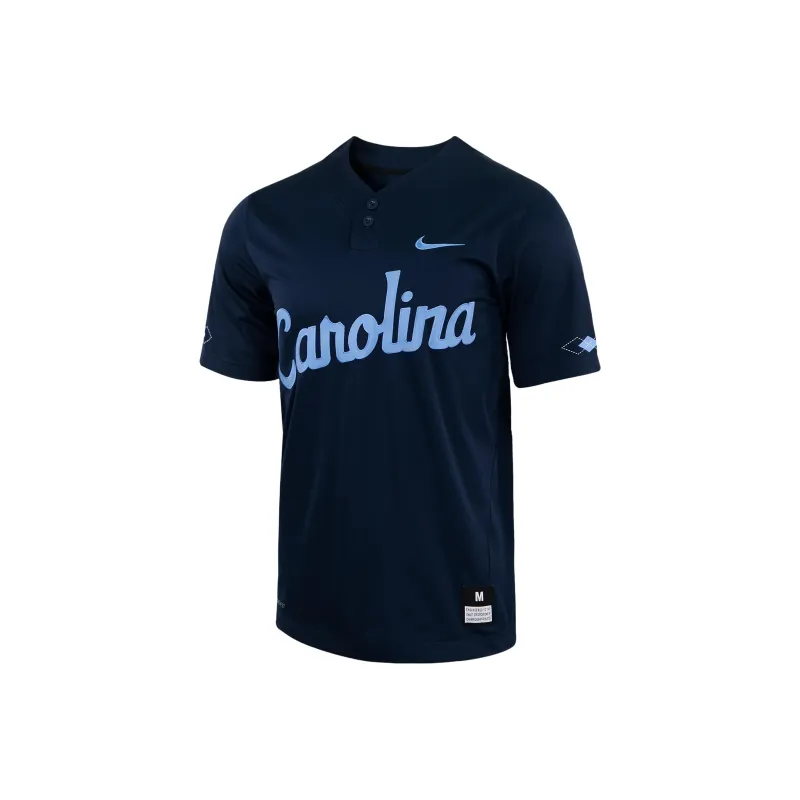 Nike College North Carolina Men's 2 Button Baseball Jersey-0