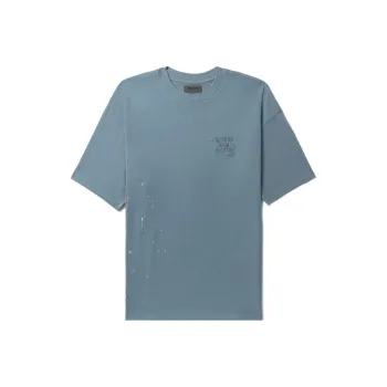 MUSIUM DIV Paint splatter detail Cotton T shirt