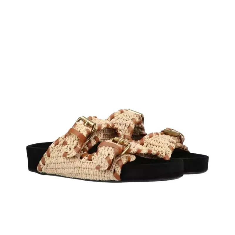 ISABEL MARANT Slide Slippers Women's Multicolor-2
