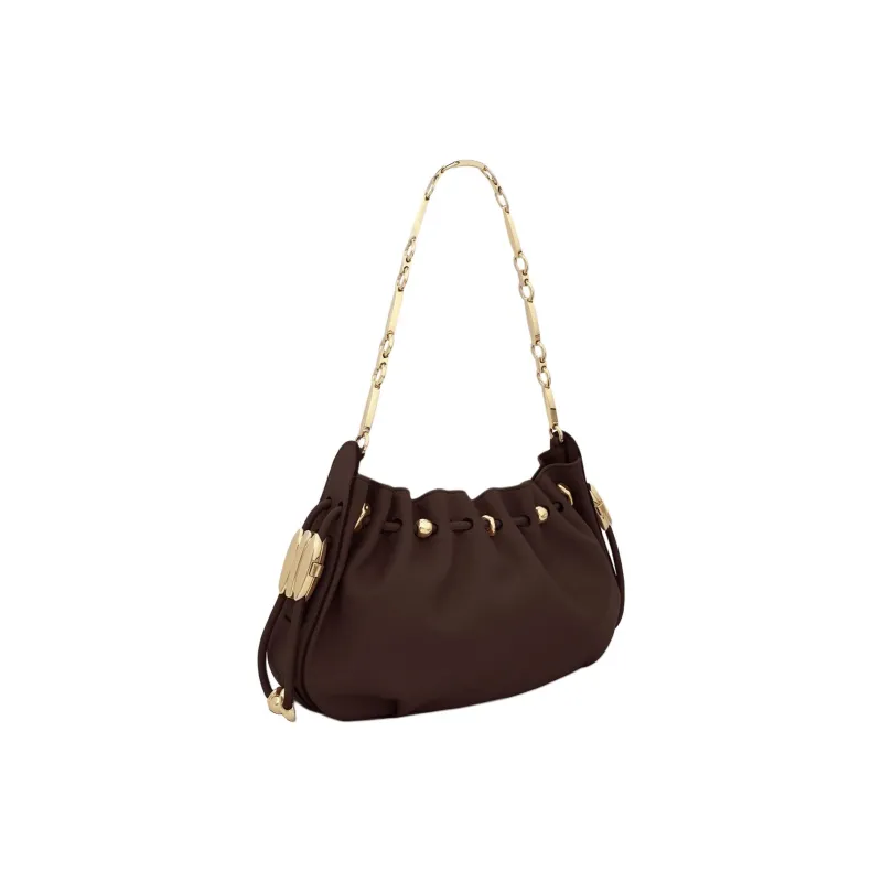 Zimmermann Cow Leather Crossbody Handbag Shoulder Bag Women's Dark Brown-2