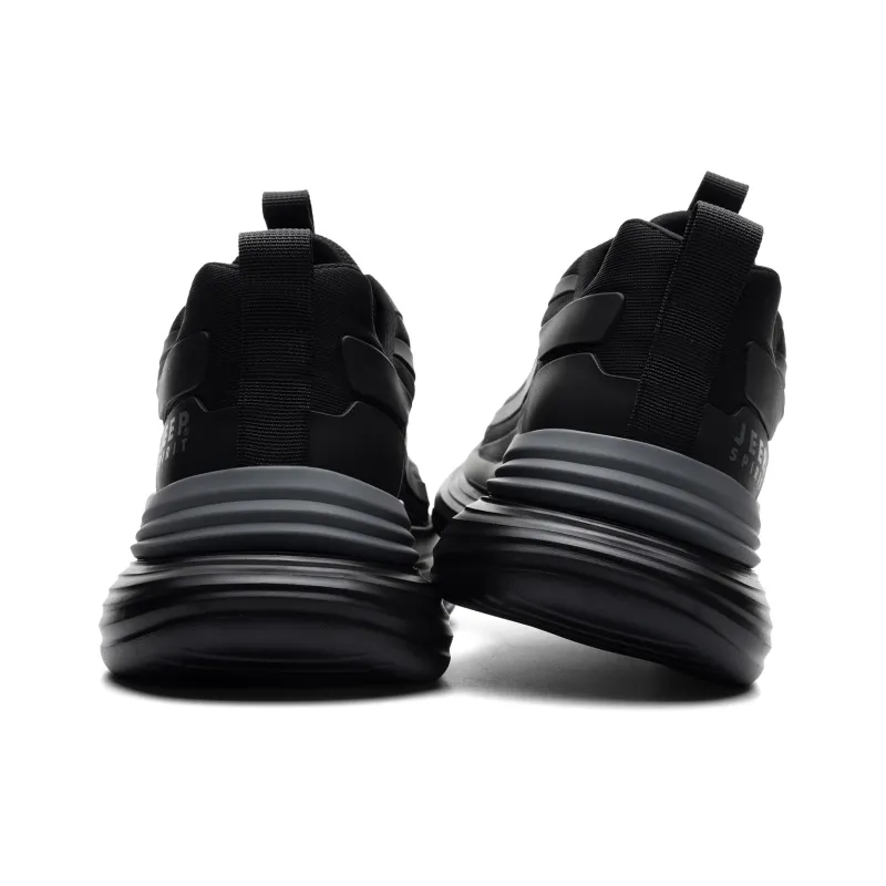 JEEP SPIRIT Chunky Sneakers Men Low Top Warrior Black-4