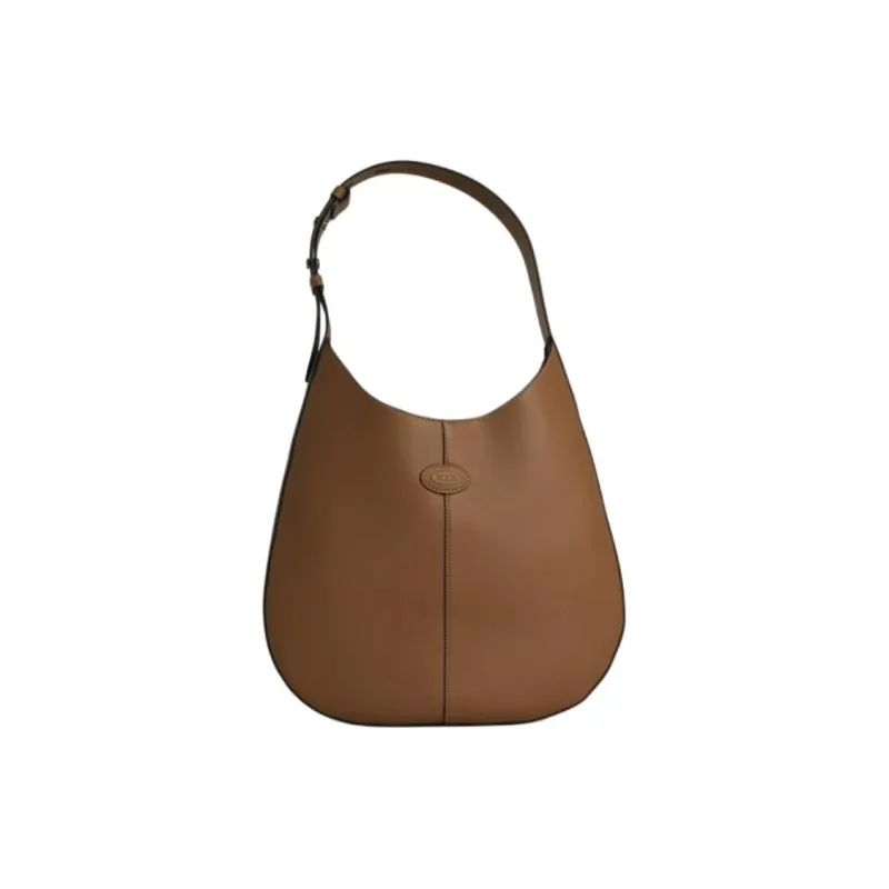 TOD'S Leather Hobo Bag Shoulder Bag Women's Dark Brown-0