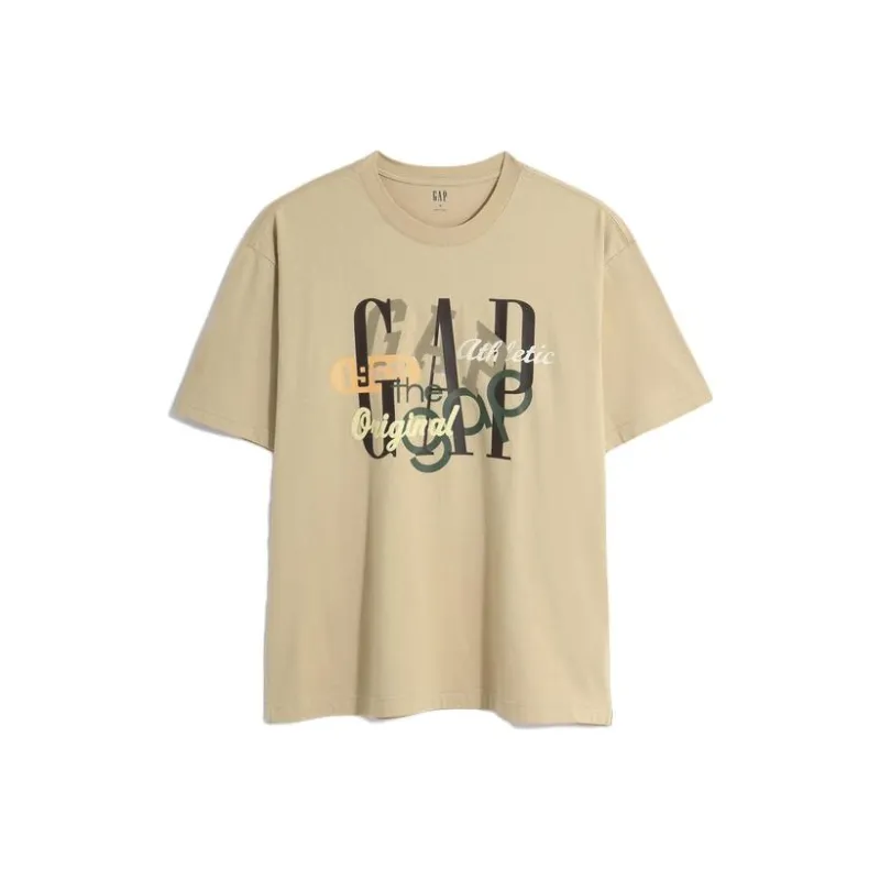 GAP SS23 T-Shirts Unisex Khaki-0