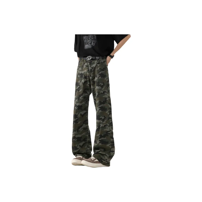 WARNING LIGHT Jeans Unisex Camouflage-2