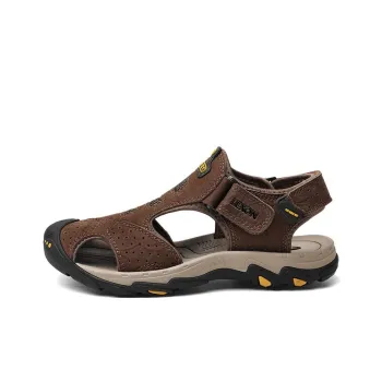LEXON Beach Sandals Men Khaki
