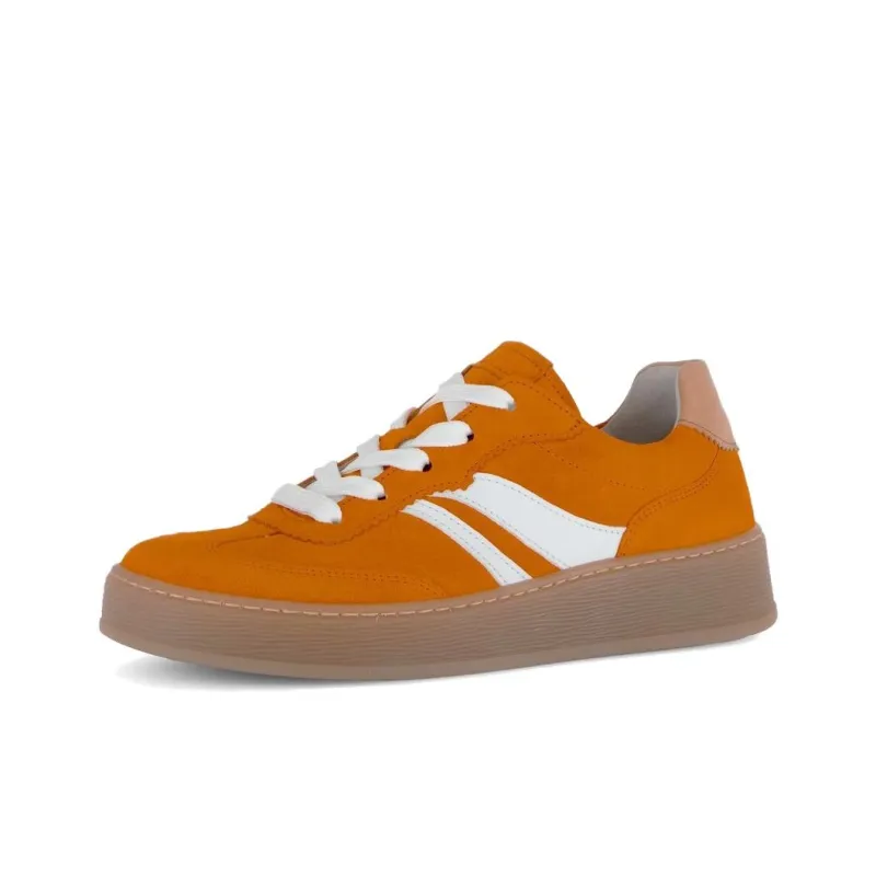 Gabor Comfort Low Top Skateboard Shoes Women's Orange-2