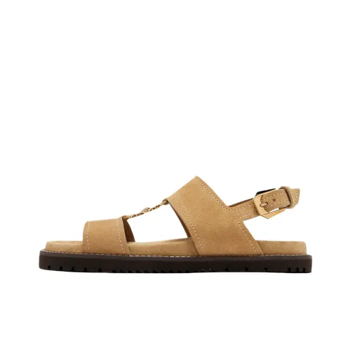 FANSIZHE Medusa Strap Sandals Men's Brown