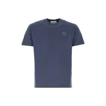 STONE ISLAND T Shirts Men Dark Blue
