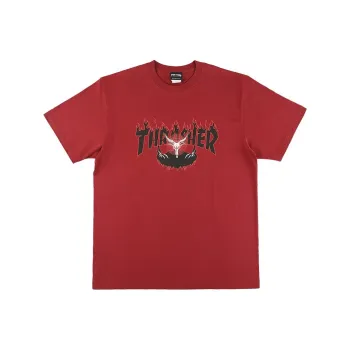 Thrasher T Shirt Japan Version Unisex Burgundy