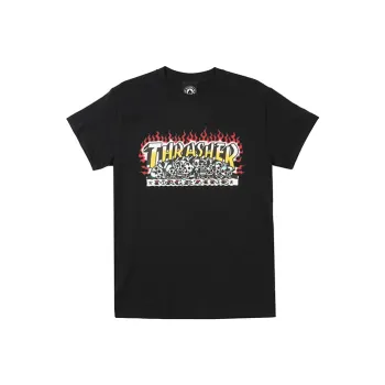Thrasher T Shirt US Version Unisex Black