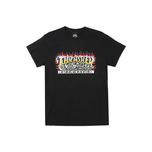 Thrasher T Shirt US Version Unisex Black