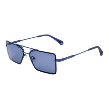 Polaroid Metal Aviator Sunglasses Unisex Blue