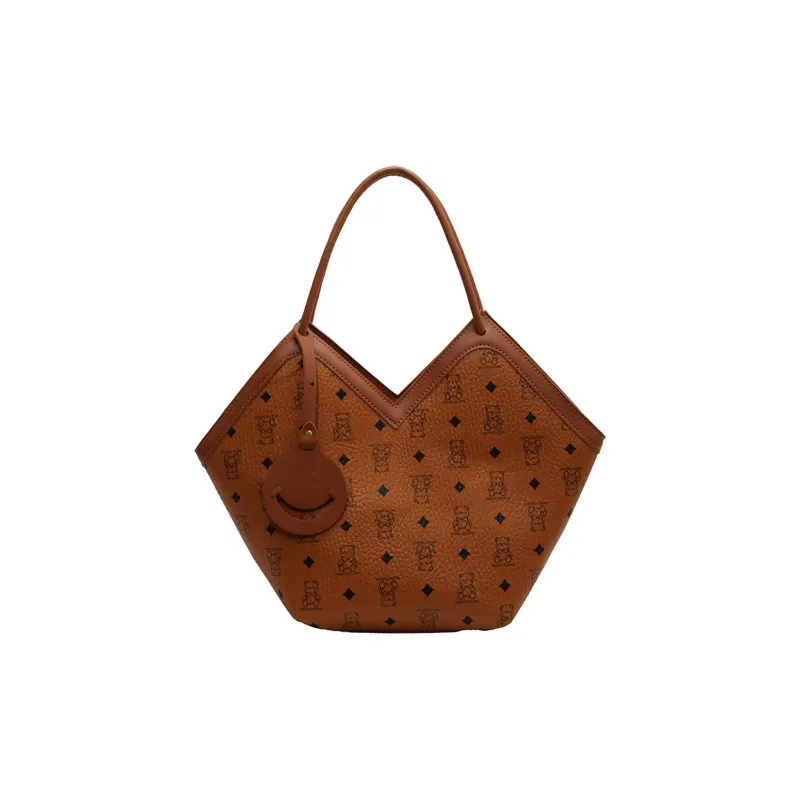 YZUE PU Handbag, Shoulder Bag Regular Women's Ecru/Pink/Light Brown/Black-8