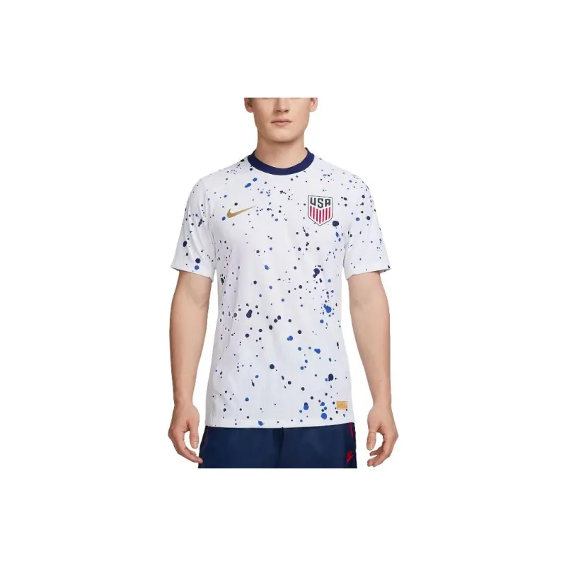 Nike USA Soccer Team Olympic Series U.S. 2023 Match Home T-Shirt Men's White-0